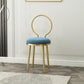 Glam Velvet Dining Chair Open Back Dining Side Furniture with Gold Legs in Matte Finish Clearhalo 'Dining Chairs' 'Dining Tables & Seating' 'dining_chair' 'furn' 'furn_dining_chair' 'Furniture' 'Kitchen & Dining Furniture' 1200x1200_5f24ca1c-45ab-4037-a8ef-2d451bf4439a