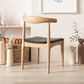 Contemporary Upholstered Armless Chair Home Solid Wood Dining Chair