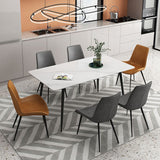 Rectangle Dining Site Table Industrial Stone 4-foot Dining Table for Indoor Clearhalo ' dining_table' 'Dining Tables & Seating' 'Dining Tables' 'furn' 'furn_dining_table' 'Furniture' 'furniture_dining_table' 'Kitchen & Dining Furniture' 'kitchen&dining_furn' 'kitchen' 'kitchen_dining_table' 1200x1200_5f260789-5e88-446c-bb36-beec7dd8afd8