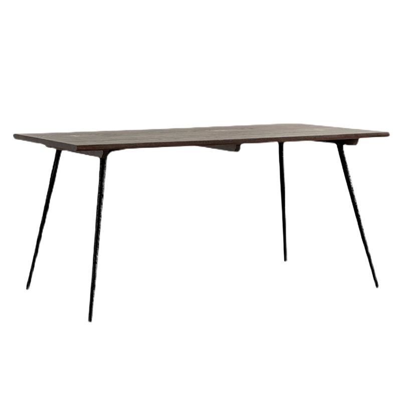 Rectangle Wood Color Dining Table Oak Solid Wood Table Luxury with 4 Legs Clearhalo 'Dining Tables & Seating' 'Dining Tables' 'dining_table' 'furn' 'furn_dining_table' 'Furniture' 'furniture_dining_table' 'Kitchen & Dining Furniture' 'kitchen' 'kitchen_dining_table' 1200x1200_5f274a72-3375-4a15-8fa7-e97841002483