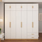 Contemporary Style Wardrobe Wooden Bedroom Closet with Hinged Door