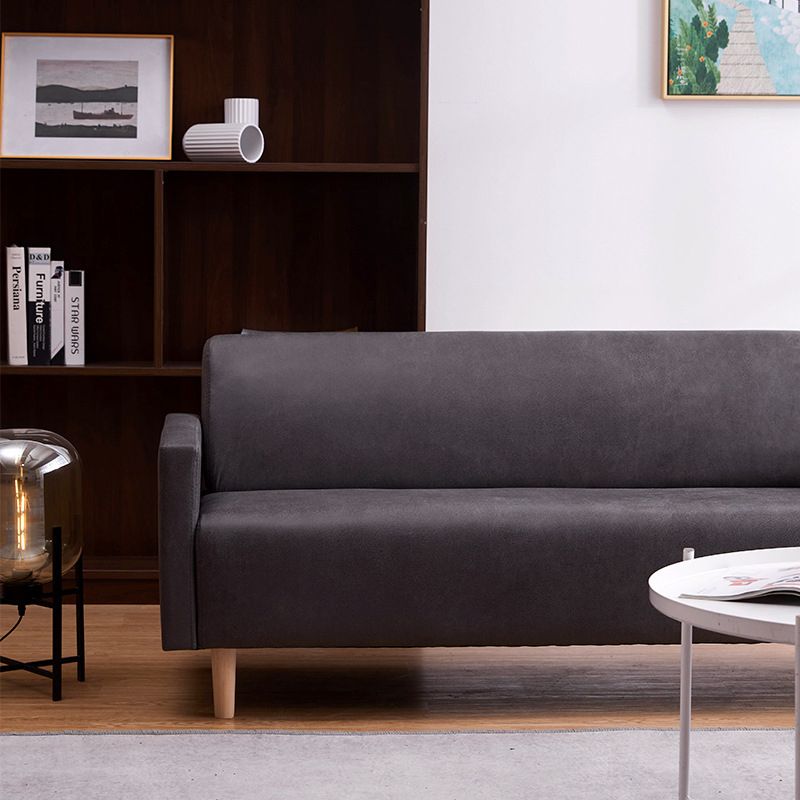 Modern 4 Wood Legs Standard Sofa Square Arm Sofa for Living Room Clearhalo 'Furniture' 'furniture_sofas' 'kitchen' 'kitchen_sofas' 'Living Room Furniture' 'Sofa' 'sofas' 1200x1200_5f28d05a-73ae-4f73-b8f5-941b10a23c41
