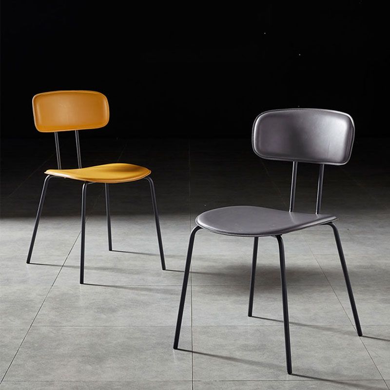 Industrial Design Open Back Dining Side Chairs Armless Dining Side Chairs for Kitchen Clearhalo ' kitchen&dining_furn' 'Dining Chairs' 'Dining Tables & Seating' 'dining_chair' 'Furniture' 'furniture_dining_chair' 'Kitchen & Dining Furniture' 'kitchen' 1200x1200_5f28d6a5-d093-46ad-8aea-7bbd2ea05e9b