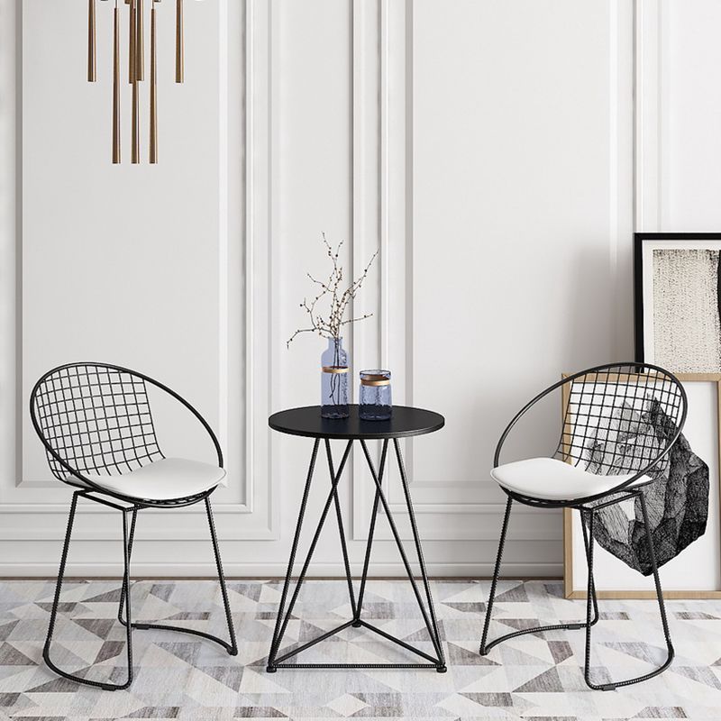 Traditional Luxury Dining Table Round Dining Room Furniture,19.7"L x 19.7"W x 25.6"H Clearhalo ' dining_table' 'Dining Tables & Seating' 'Dining Tables' 'furn' 'furn_dining_table' 'Furniture' 'furniture_dining_table' 'Kitchen & Dining Furniture' 'kitchen&dining_furn' 'kitchen' 'kitchen_dining_table' 1200x1200_5f292366-4cff-42fc-bf55-35c03ff1f3ee