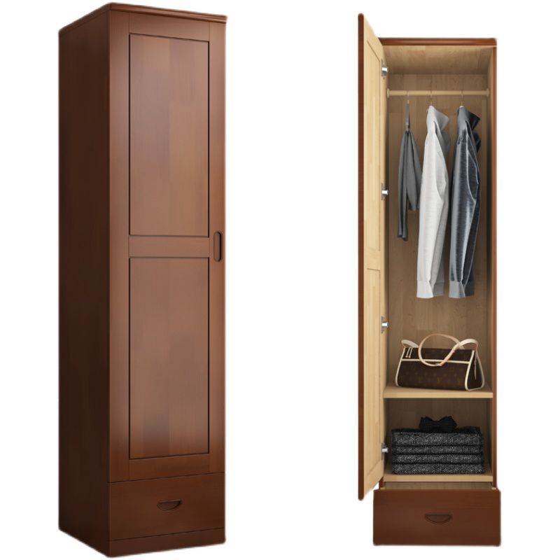Traditional Wardrobe Cabinet Hinged Rubberwood Wardrobe Armoire Clearhalo 'Armoires & Wardrobes' 'armoires_wardrobes' 'Bedroom Furniture' 'furn' 'furn_armoires_wardrobes' 'Furniture' 1200x1200_5f2d9657-277d-4ab4-8aa5-37cd5c65e143