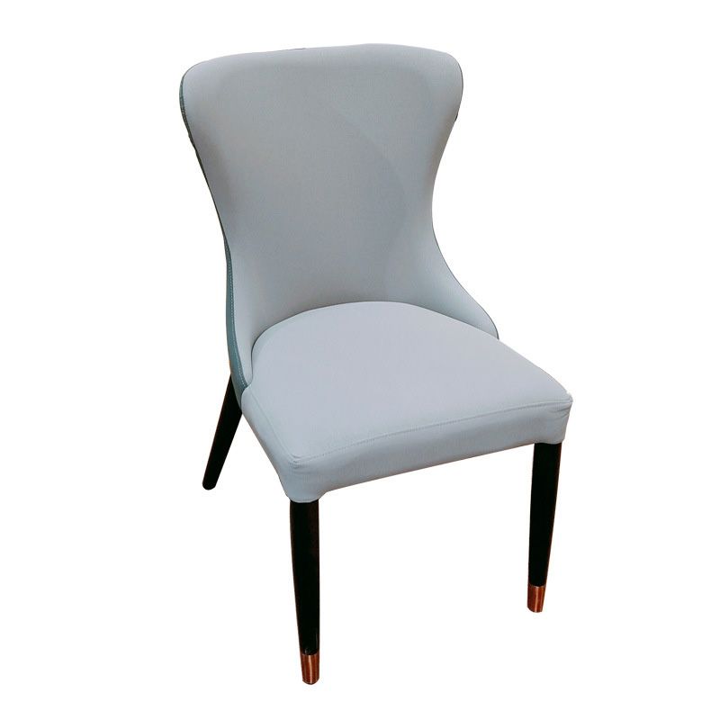 Contemporary Upholstered Dining Chairs Parsons Side Chair in Blue Clearhalo 'Dining Chairs' 'Dining Tables & Seating' 'dining_chair' 'furn' 'furn_dining_chair' 'Furniture' 'Kitchen & Dining Furniture' 1200x1200_5f2e5f28-5cdd-4884-a94c-ab63bbe136ab