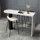 Contemporary Free Form Pub Set 1/3/4 Pieces Solid Wood Bar Table with Metal Stools Clearhalo 'Bar Furniture' 'furn' 'furn_home_bar_bar_sets' 'Furniture' 'Home Bars & Bar Sets' 'home_bar_bar_sets' 'Kitchen & Dining Furniture' 1200x1200_5f307d62-e4e3-4185-a7b4-15d1a709eb38