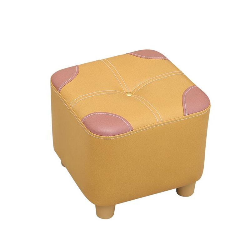 Naranja moderna estándar de color cuadrado estándar de cuero para salón