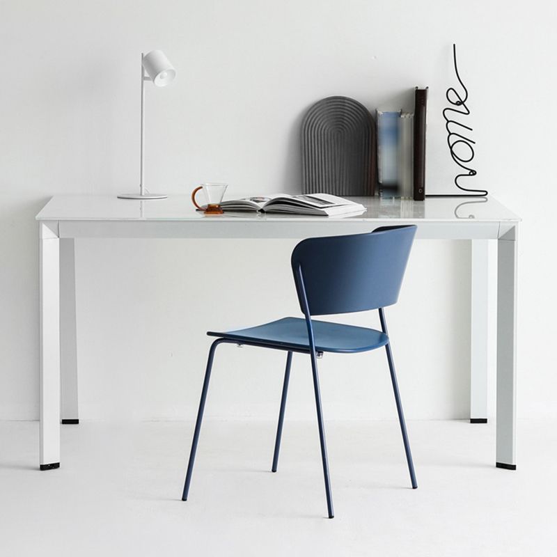 Industrial Design Open Back Dining Side Chair Stacking Plastic Dining Chair Clearhalo ' kitchen&dining_furn' 'Dining Chairs' 'Dining Tables & Seating' 'dining_chair' 'furn' 'furn_dining_chair' 'Furniture' 'furniture_dining_chair' 'Kitchen & Dining Furniture' 'kitchen' 1200x1200_5f329200-41c1-4991-8a8f-72aa9086a4e1