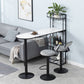 Low Back Bar Stools Adjustable Height Swivel Dining Stools with Metal Base Clearhalo 'Bar Furniture' 'Bar Stools' 'bar_stools' 'furn' 'furn_bar_stools' 'Furniture' 'Kitchen & Dining Furniture' 1200x1200_5f34daa7-96bf-4815-a048-96b1b5ac754d