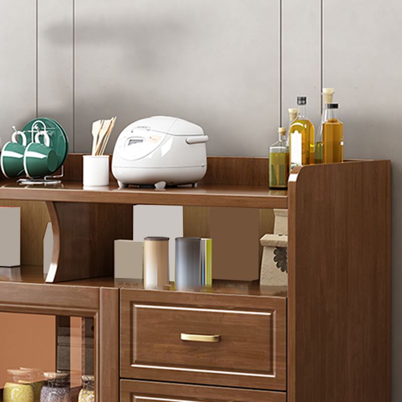 Tavolo da buffet in stile moderno tavolo in legno massiccio con armadio e cassetti