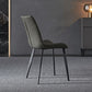 PU Leather Dining Chairs Industrial Style Parsons Armless Chair