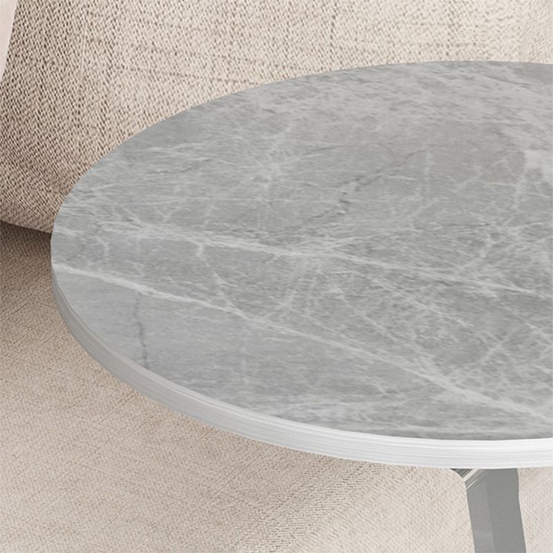 Gorgeous Style Sofa Side Accent Table Round Shape with Acrylic Base for Home