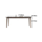 Modern Sintered Stone Top Dining Set Rectangle 1/2/3/4/5/7 Pieces Wooden Table Set