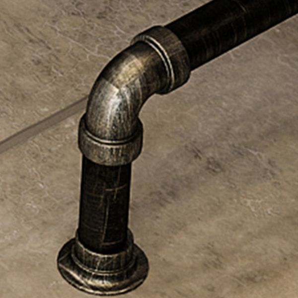 Brown Bar Stool and Table Set Industrial 1/2/4/7 Pieces Table and Stool Set