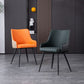 Contemporary Metal Dining Room Chairs Faux Leather Dining Chairs for Home Use Clearhalo ' kitchen&dining_furn' 'Dining Chairs' 'Dining Tables & Seating' 'dining_chair' 'furn' 'furn_dining_chair' 'Furniture' 'furniture_dining_chair' 'Kitchen & Dining Furniture' 'kitchen' 1200x1200_5f39dac8-906b-476b-b1cf-c4a3957a54e4