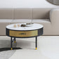 Luxurious Slate Round Top Coffee Table Set with Storage Drawer Clearhalo 'Coffee & Accent Tables' 'Coffee Tables' 'coffee_tables' 'furn' 'furn_coffee_tables' 'Furniture' 'Living Room Furniture' 1200x1200_5f3ac571-ea6c-42b6-b613-9af7380e2985