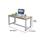 Modern Home Rectangular Writing Desk Bedroom Artificial Wood Office Desk Clearhalo 'furn' 'furn_office_desk' 'Furniture' 'furniture_office_desk' 'Office Desks' 'Office Furniture' 'office_desk' 1200x1200_5f3b329d-89a2-4fa8-a4b4-e9fd96b4d0c9