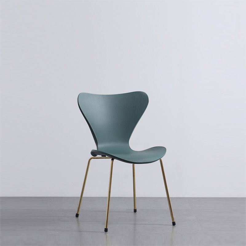 Modern Armless Side Chairs with 4 Black Finish Legs Plastic Solid Chairs for Home Use Clearhalo ' kitchen&dining_furn' 'Dining Chairs' 'Dining Tables & Seating' 'dining_chair' 'Furniture' 'furniture_dining_chair' 'Kitchen & Dining Furniture' 'kitchen' 1200x1200_5f3c7dac-853d-48f0-90ad-740b70ced437