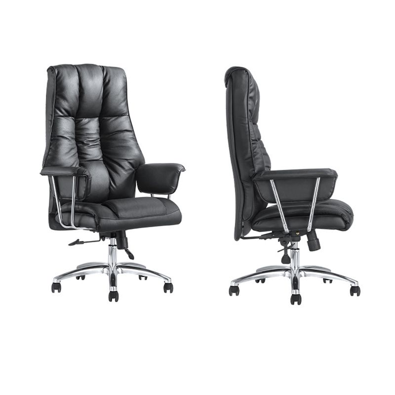 Silla de brazo contemporáneo altura de asiento ajustable negro silla de oficina