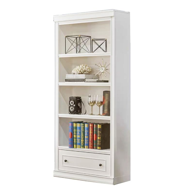 Scandinavian Style Bookcase with Drawers White Shelf Bookcase for Home and Office Clearhalo 'Bookcases' 'furn' 'furn_bookcases' 'Furniture' 'furniture_bookcases' 'kitchen' 'kitchen_bookcases' 'Living Room Furniture' 'Office Furniture' 1200x1200_5f40e2a6-c645-4e23-8964-4a1c4a873fad