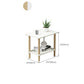 Modern Wood Side Table 20.86" Tall 4 Legs End Table with Shelf Clearhalo 'Coffee & Accent Tables' 'End & Side Tables' 'end_side_tables' 'furn' 'furn_end_side_tables' 'Furniture' 'Living Room Furniture' 1200x1200_5f425832-1c6a-4157-83ee-c7ddf1ef26c2