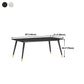 Stone Top Dining Table Contemporary Table with 4 Legs in Black Clearhalo 'Dining Tables & Seating' 'Dining Tables' 'dining_table' 'furn' 'furn_dining_table' 'Furniture' 'furniture_dining_table' 'Kitchen & Dining Furniture' 'kitchen' 'kitchen_dining_table' 1200x1200_5f425dcf-a7eb-4f4d-8e7b-d09c909788ef