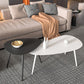 3 Legs Base Metal Black/white Base White/black Free Shape Coffee Table Clearhalo 'Coffee & Accent Tables' 'Coffee Tables' 'coffee_tables' 'furn' 'furn_coffee_tables' 'Furniture' 'furniture_coffee_tables' 'Living Room Furniture' 1200x1200_5f42b878-bdb4-469e-892b-1a8707ea6881