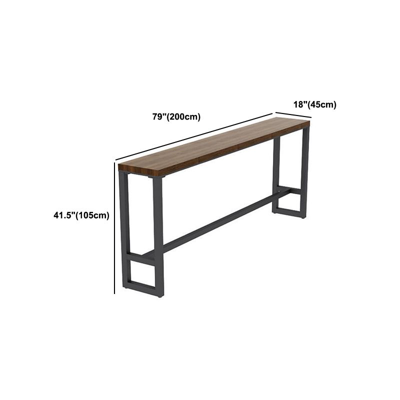 Juego de mesa de bar industrial de 1/2/9 piezas, mesa de bar rectangular con taburetes altos
