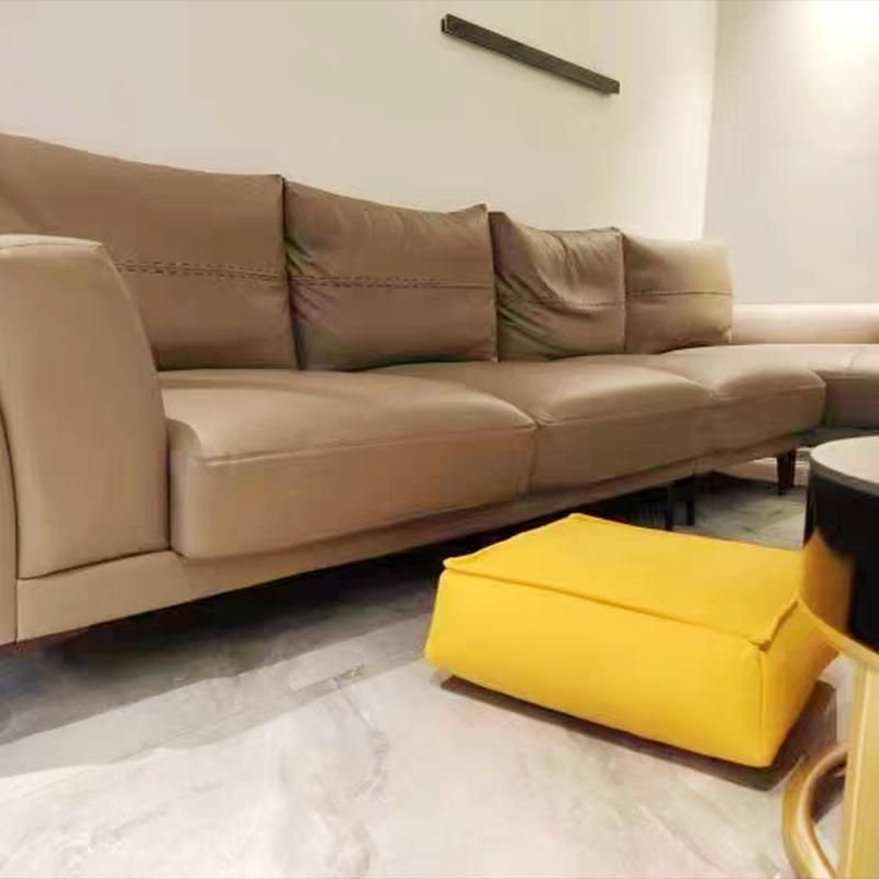 Modern Pouf Ottoman Leather Upholstered Solid Color Tear Resistant Square Ottoman Clearhalo 'furn' 'furn_ottomans_poufs' 'Furniture' 'Living Room Furniture' 'Ottomans & Poufs' 'ottomans_poufs' 1200x1200_5f44977b-052f-4fd2-a2d6-2caeb7d664bf