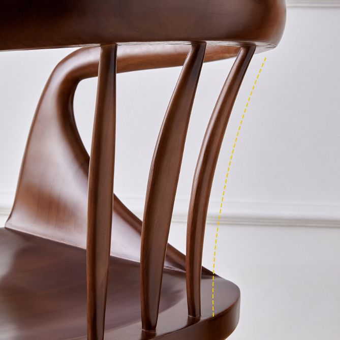 Moderne binnen eetstoel stoel vast houten windsor achterstoel achterstoel