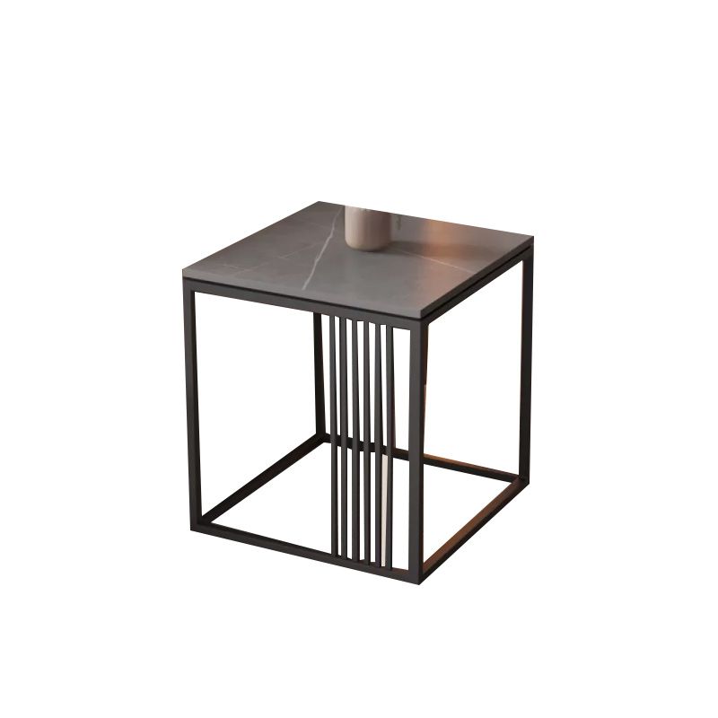 Contemporary Slate Frame Coffee Table Standard Single Cocktail Table
