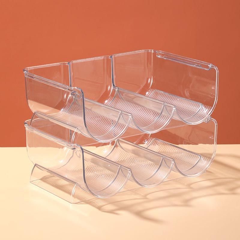 Modern Acrylic Wine Rack Bottle Tabletop Or Countertop Free-Stand Bottle Holder in Clear Clearhalo 'furn' 'furn_wine_racks' 'Furniture' 'Kitchen & Dining Furniture' 'Wine Racks' 'wine_racks' 1200x1200_5f466ecf-a702-4ebc-aba5-6f518b074d99