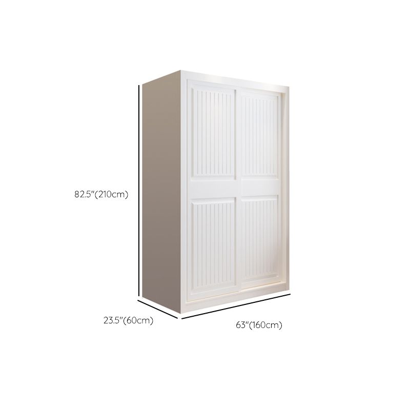 Contemporary Wardrobe Armoire with Garment Rod Wood Wardrobe Closet Clearhalo 'Armoires & Wardrobes' 'armoires_wardrobes' 'Bedroom Furniture' 'furn' 'furn_armoires_wardrobes' 'Furniture' 1200x1200_5f46abce-6dd3-4c41-9efc-7440e8081bb3