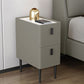 Stone Top Night Tisch moderne 22 Zoll H 2-Drawer Imitation Holz Nachttisch mit Beinen
