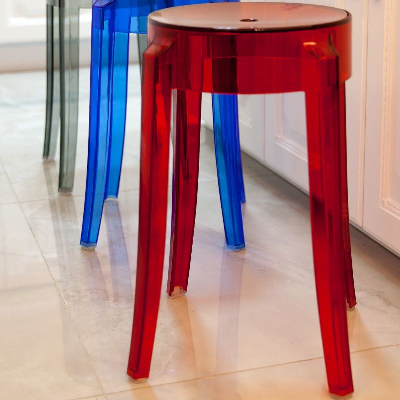 Modern Armless Stackable Counter Stool Plastic Living Room Bar Stool with Plastic Seat Clearhalo 'Bar Furniture' 'Bar Stools' 'bar_stools' 'furn' 'furn_bar_stools' 'furniture_bar_stools' 'Kitchen & Dining Furniture' 'kitchen&dining_furn' 'kitchen' 'kitchen_furn' Furniture' 1200x1200_5f470dcb-f543-4d8a-85eb-9d319c9c83ba