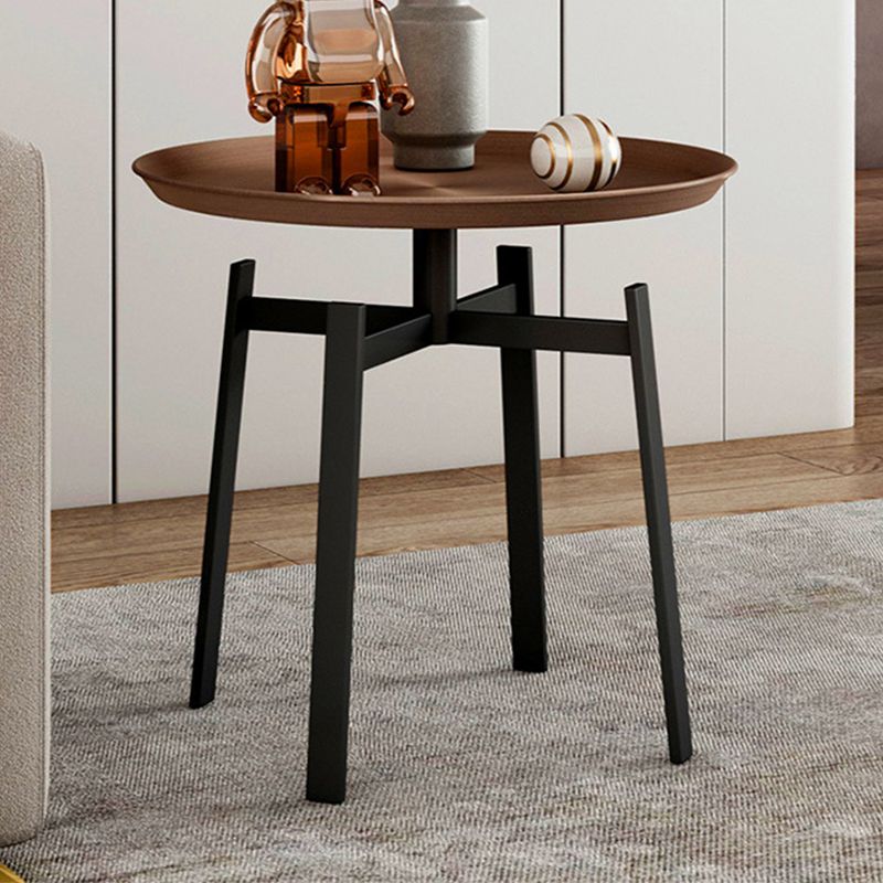 Tavolo laterale alto 19,68 pollici moderno tavolo laterale superiore del vassoio metallico