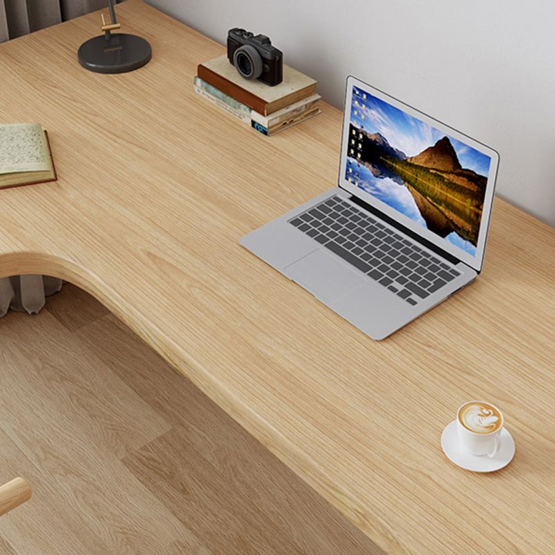 Scrivania di scrittura in legno massiccio 29,53 "scrivania naturale alta con base di Parsons