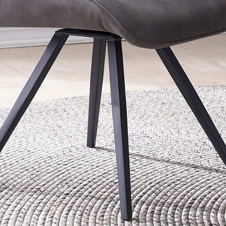 Contemporary Style Arm Leather Dining Chairs Wingback Chair for Kitchen Clearhalo ' kitchen&dining_furn' 'Dining Chairs' 'Dining Tables & Seating' 'dining_chair' 'furn' 'furn_dining_chair' 'Furniture' 'furniture_dining_chair' 'Kitchen & Dining Furniture' 'kitchen' 1200x1200_5f4b3e35-dff7-42a4-91ac-ba6526024371