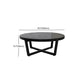 Solid Wood and Metal Coffee Table Home Round Coffee Desk in Black Clearhalo 'Coffee & Accent Tables' 'Coffee Tables' 'coffee_tables' 'furn' 'furn_coffee_tables' 'Furniture' 'Living Room Furniture' 1200x1200_5f4eba1e-23d9-4656-8ce4-e2a3e5cab3ee