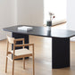 Medieval Modern Pine Wood Table Rectangular Wood Table with Double Pedestal