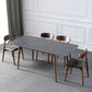 Contemporary Style Home Sintered Stone Dining Table Rectangle Shape Table with 4 Legs Base Clearhalo ' dining_table' 'Dining Tables & Seating' 'Dining Tables' 'furn' 'furn_dining_table' 'Furniture' 'furniture_dining_table' 'Kitchen & Dining Furniture' 'kitchen&dining_furn' 'kitchen' 'kitchen_dining_table' 1200x1200_5f50fbaa-75e5-4827-82ec-1bdf26a74c96