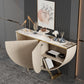 Glam Golden Console Table Doors Included Console Sofa Table for Hall