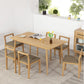 Rectangle Dining Table Solid Wood Dining Room Table in Natural Clearhalo 'Dining Tables & Seating' 'Dining Tables' 'dining_table' 'furn' 'furn_dining_table' 'Furniture' 'Kitchen & Dining Furniture' 1200x1200_5f549fb9-fd66-4d5c-9bde-22e5bfc20cd1