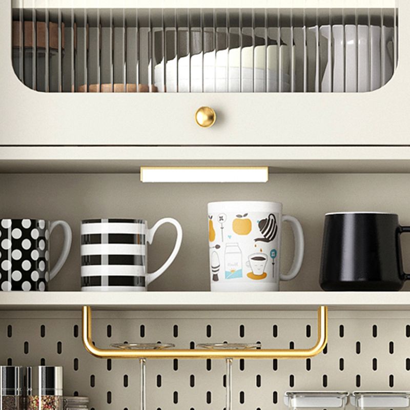 キャビネットと引き出し付きのグラムスタイルダイニングビュッフェストーンサイドボード