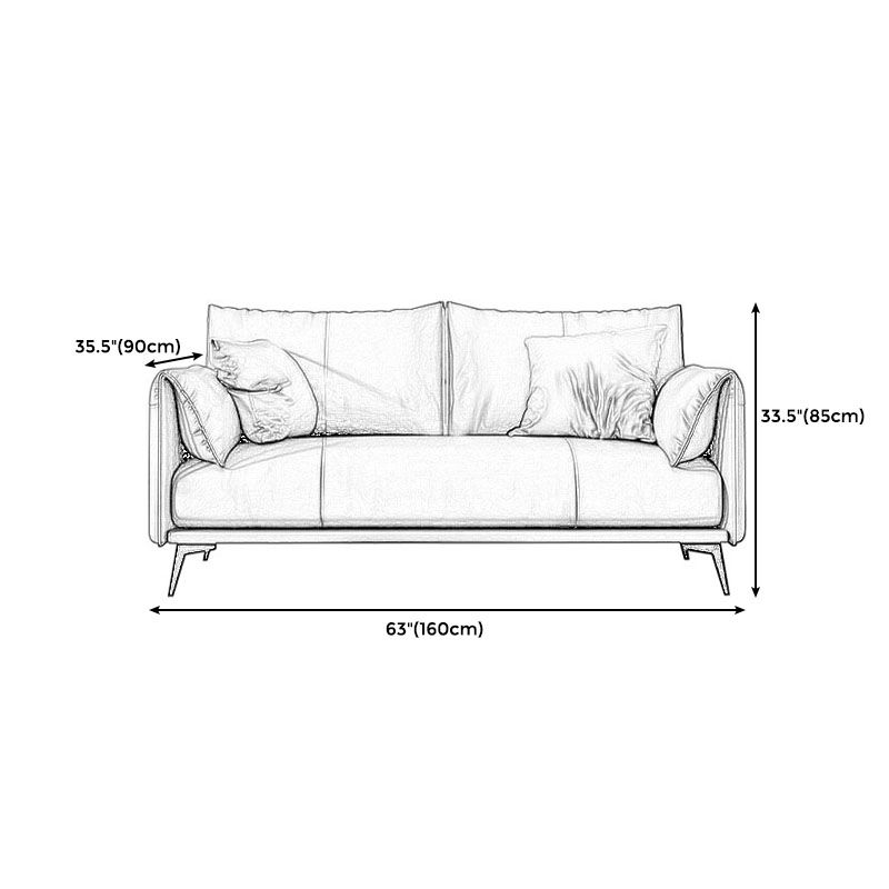 Wooden Leather/cowhide Brown Rectangular Sofa with Latex Upholstery Clearhalo 'furn' 'furn_sofas' 'Furniture' 'furniture_sofas' 'kitchen' 'kitchen_sofas' 'Living Room Furniture' 'Sofa' 'sofas' 1200x1200_5f5640eb-bd2a-4bcb-8d2e-91c81f4eaf16