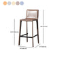 Coffee Shop Leather Bar Stool Rectangular Footrest Low Back Counter Height Stool, 1 Piece Clearhalo 'Bar Furniture' 'Bar Stools' 'bar_stools' 'furn' 'furn_bar_stools' 'furniture_bar_stools' 'Kitchen & Dining Furniture' 'kitchen&dining_furn' 'kitchen' 'kitchen_furn' Furniture' 1200x1200_5f57a8f6-1c58-4263-b0f5-5ffc0cd30729