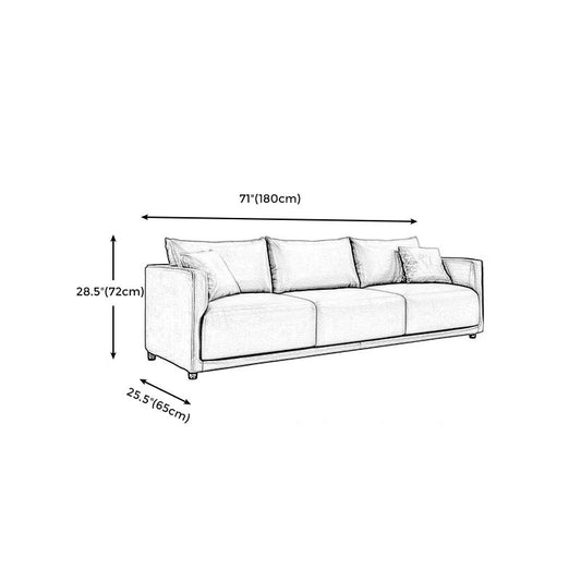 Modern 3-seater Sofa Three Pillows Back Couch with Square Arms for Apartment Clearhalo 'furn' 'furn_sofas' 'Furniture' 'furniture_sofas' 'Living Room Furniture' 'Sofa' 'sofas' 1200x1200_5f57aed8-0b61-472c-8fec-922e923b1367