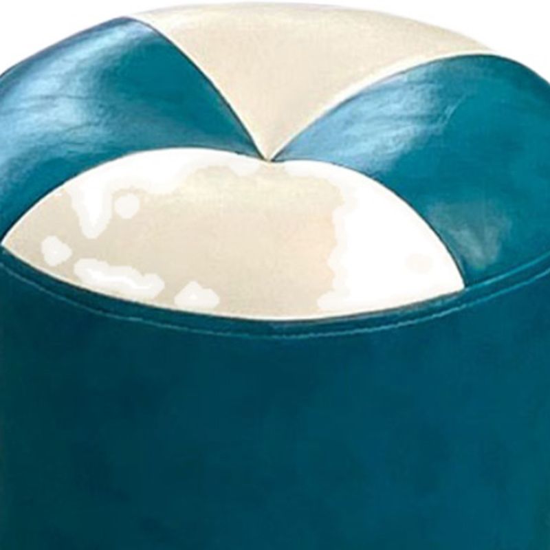 Bloque de color Cilindro forma de cilindro Faux Cuero contemporáneo resistente a las manchas