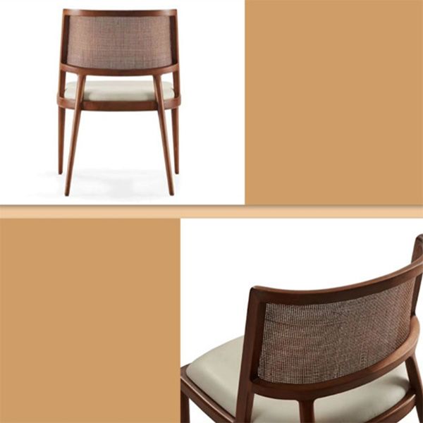 Chaises de salle à manger de cuisine en bois massif chaises latérales contemporaines